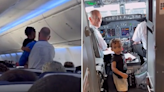 Stranger's response to overwhelmed mom on plane melts hearts