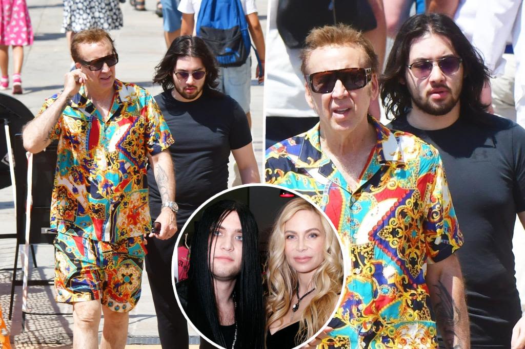 Nicolas Cage enjoys outing with rarely seen son Kal-El, 18, in Italy after Weston’s arrest