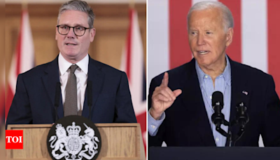 UK PM Starmer and Biden push for immediate Gaza ceasefire, hostage release - Times of India