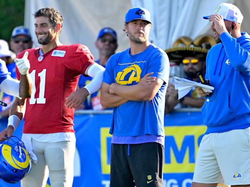 Rams observations: QB Matthew Stafford is ‘fine,’ held out of first padded practice