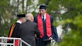 Trump attends his son Barron’s high school graduation in West Palm Beach