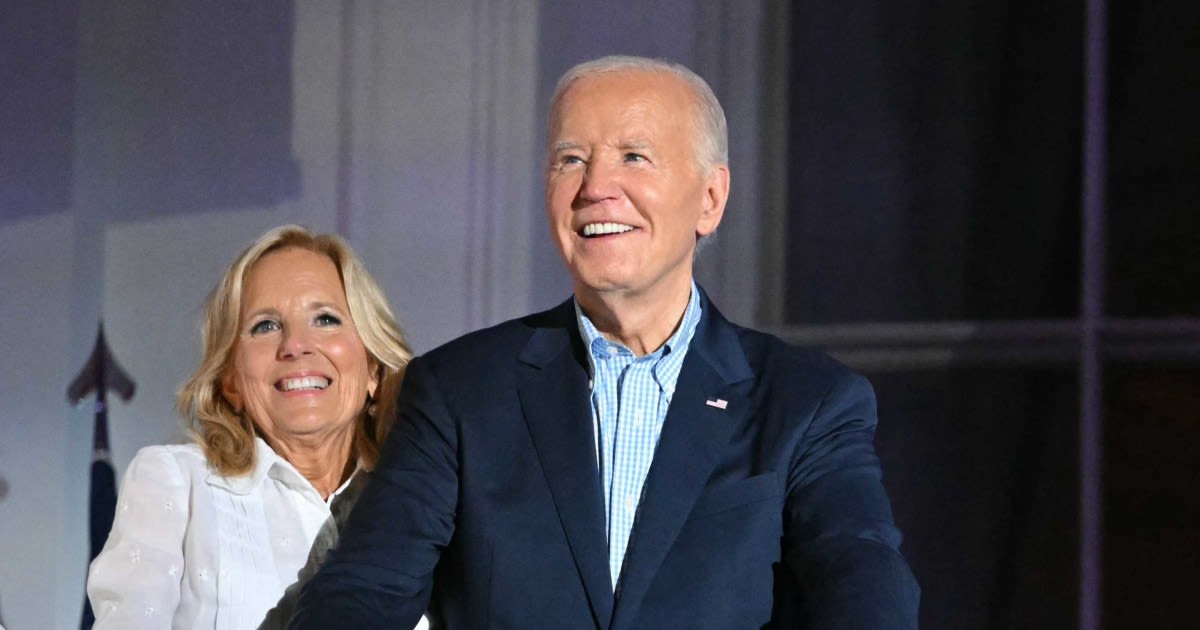First lady Jill Biden shows support for Joe Biden after he drops out of presidential race