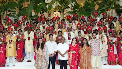 WATCH: Mass wedding held for over 50 underprivileged couples ahead of Anant Ambani-Radhika Merchant wedding