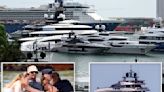 David and Victoria Beckham cuddle up before boarding lavish $20 million yacht in Miami