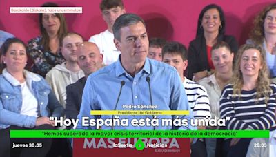 Sánchez defiende la ley de amnistía en su primera intervención tras su aprobación: "Hoy España está más unida"