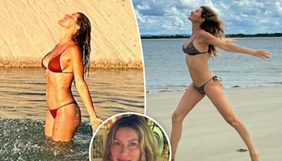 Gisele Bündchen shows her bikini body during Brazil national park trip