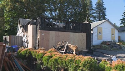 Gresham family’s home looted after fire