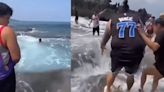 VIRAL: Joven desaparece al ser tragado por el mar ¿Qué pasó?