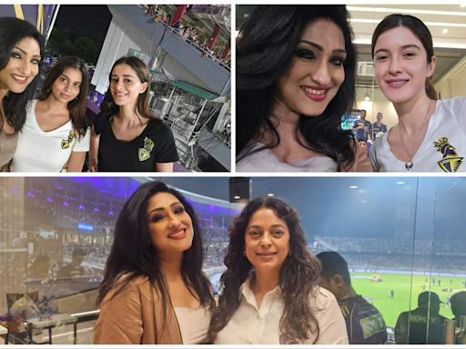 Rituparna Sengupta spotted with Juhi Chawla at Eden Gardens | Events Movie News - Times of India