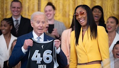 Biden wrongfully calls WNBA champion a coach during White House visit