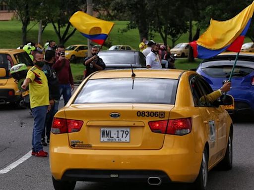 Estos son los puntos de concentración del paro nacional de taxistas el 23 de julio en Bogotá