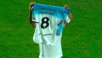 La linda respuesta de Juanfer Quintero a Roger Martínez por dedicarle un gol en Racing