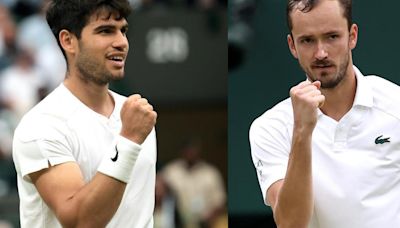 La semifinal Alcaraz-Medvedev de Wimbledon ya tiene hora oficial y televisión