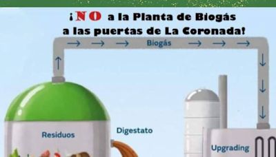 La Coronada se manifestará contra la planta de Biogás