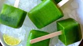 Save your greens with this frozen green smoothie popsicle recipe