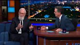 David Letterman Visits Stephen Colbert, Talks Johnny Carson: “He Was The Mount Olympus”