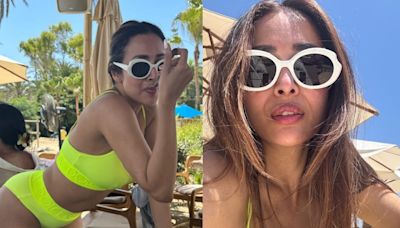 Sexy! Malaika Arora Turns Up the Heat in Very Racy Neon Green Bikini from Her Vacay; Hot Pics Go Viral - News18