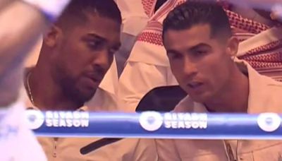 TNT Sports pundit 'reveals' what Ronaldo said to Joshua at Fury vs Usyk
