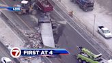 3 hospitalized after tractor trailer overturns on SB lanes of Sawgrass Expressway in Coral Springs; SB lanes closed - WSVN 7News | Miami News, Weather, Sports...