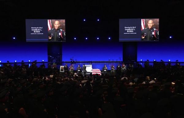 LIVE: Dallas police officer Darron Burks remembered at funeral service