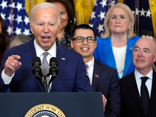 Biden appears to freeze up, forget Homeland Security sec's name during White House event: ‘all kidding aside’