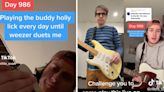 A TikToker played the same Weezer guitar riff for 990 days. Now frontman Rivers Cuomo is asking him to join them on tour.