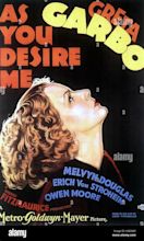 AS YOU DESIRE ME 1932 MGM film with Greta Garbo Stock Photo - Alamy