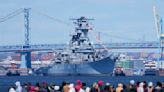 Famed battleship USS New Jersey floating down Delaware River to Philadelphia for maintenance