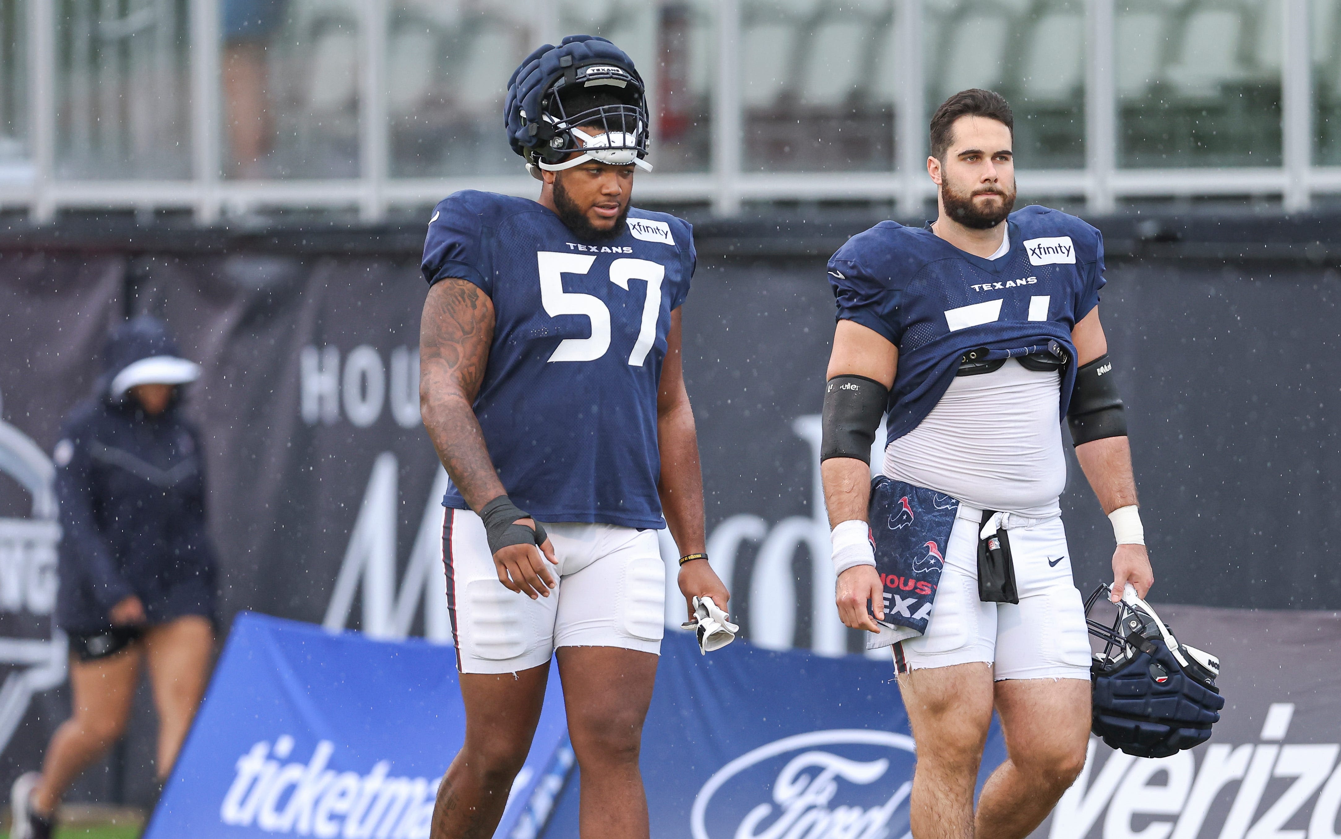 Texans training camp: Rookie OT Blake Fisher continues to hold own with starters