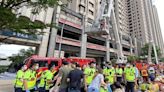 新竹市住宅火警持續排煙 住戶被雲梯車救出驚魂未定