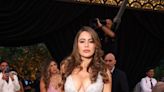 Sofía Vergara Channels Sophia Loren in a Plunging Beaded Gown