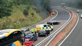 M90 at Glenfarg reopens after earlier car fire