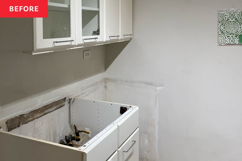 Before & After: A “Dreary” New York City Kitchen Gets the Most Gorgeous Green Makeover (It’s So “Airy!”)