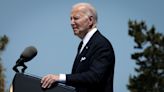 Joe Biden move at D-Day speech goes viral: "Awkward"