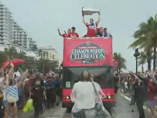 Florida Panthers honored with Parade of Champions in Fort Lauderdale Beach