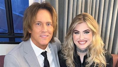 Anna Nicole Smith's lookalike daughter Dannielynn, 17, is chic in black as she and dad Larry Birkhead attend gala ahead of Kentucky Derby