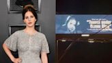 Lana Del Rey promotes new album with one billboard – and it’s in her ex’s hometown