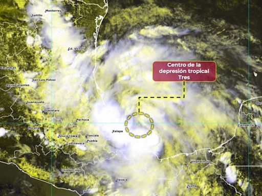 Se forma una nueva depresión tropical frente a las costas de Veracruz, México