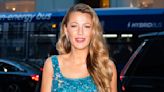Blake Lively Goes Mermaid Chic in Tiffany Blue Sequins