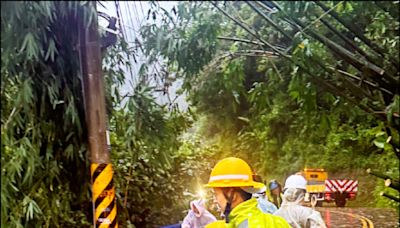 尖石西丘斯山集水區 累積雨量670毫米