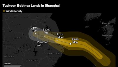 Shanghai Slammed by Strongest Typhoon to Hit City Since 1949