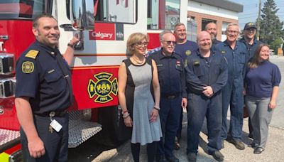 Calgary fire trials Canada’s first-of-its-kind electric fire engine - Calgary | Globalnews.ca