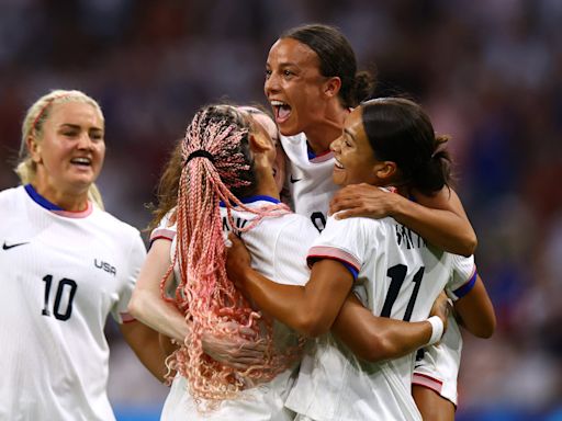 Olympics soccer winners today: USWNT's 4-1 rout of Germany one of six Sunday matches in Paris