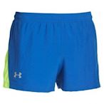 UNDER ARMOUR 男 HG慢跑 SPLIT短褲 內有內襯 長跑專用  1252068-438 海軍藍綠