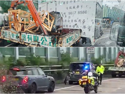 大埔吐露港公路5車相撞 有人一度被困 往沙田交通擠塞