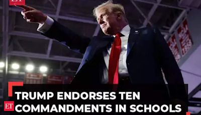 US: Donald Trump endorses Ten Commandments in schools, tells evangelicals 'go and vote'