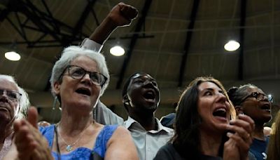 Black women, white dudes, crazy cat ladies: Identity groups fuel a groundswell for Harris