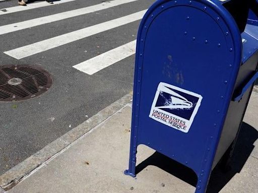FILE PHOTO: A United States Postal Service mailbox is seen in Manhattan, New York City