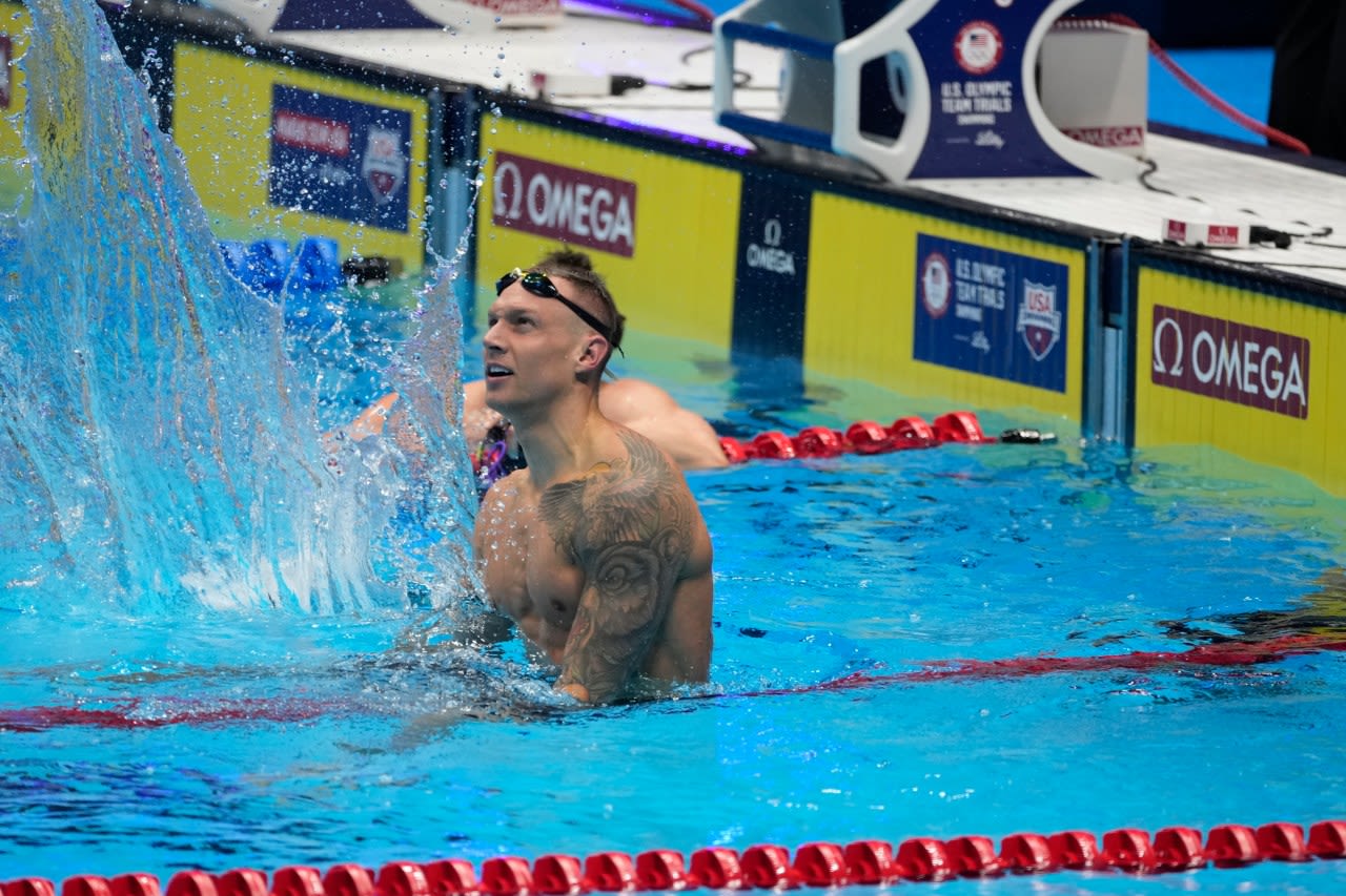 Caeleb Dressel wins the 100 butterfly at the U.S. Olympic swimming trials