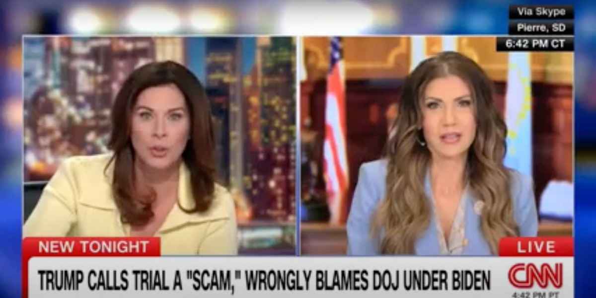 'That's not true': CNN host catches Trump ally Kristi Noem in lie about N.Y. trial